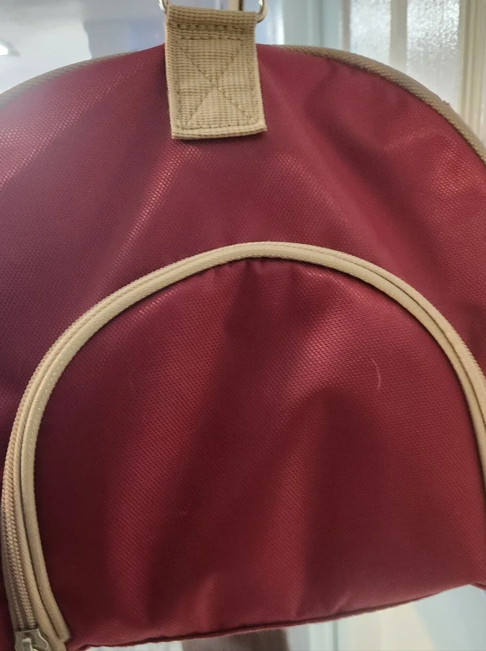 FLORIDA STATE SEMINOLES FSU Burgundy Duffel with Cream Trim